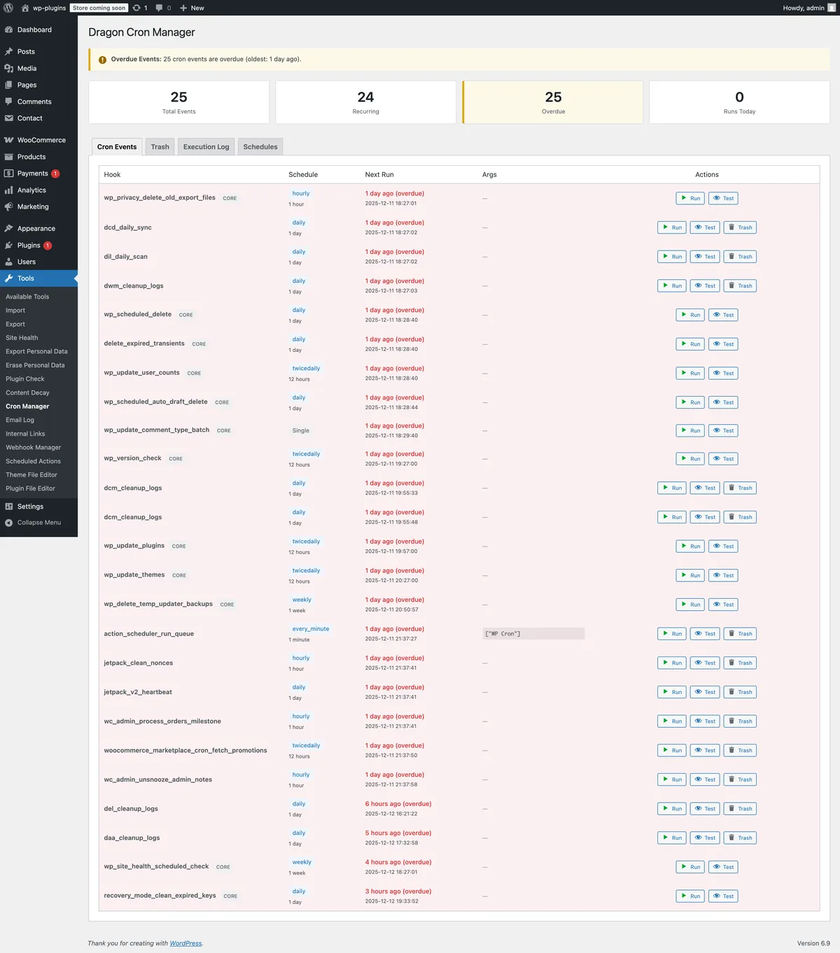 Dragon Cron Manager screenshot
