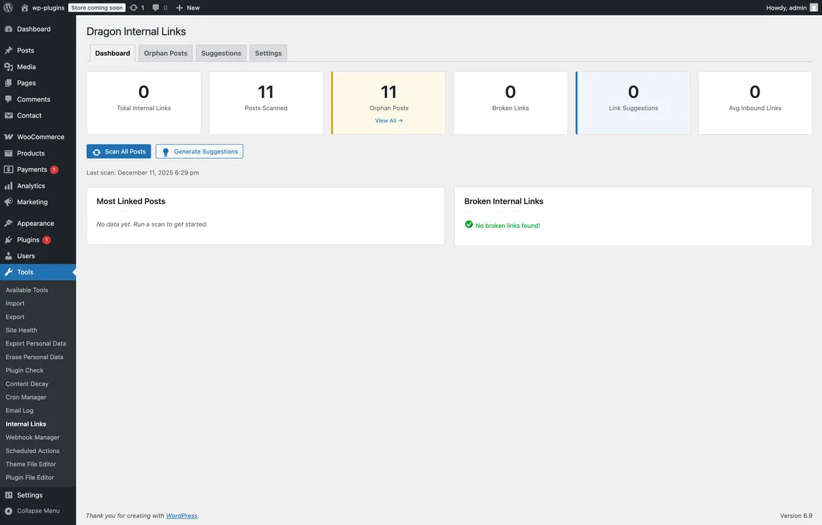Dragon Internal Links screenshot
